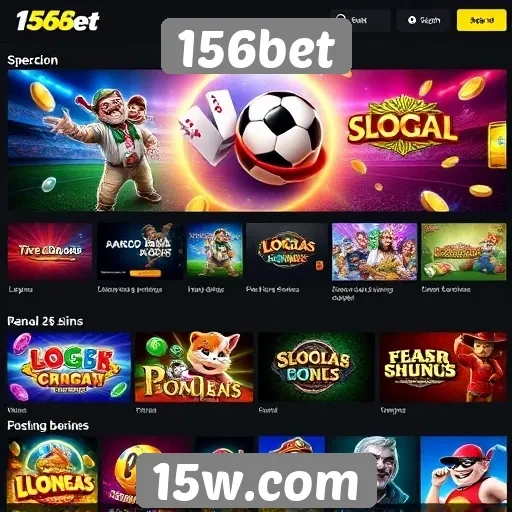 Variedade de jogos disponíveis na plataforma 156bet